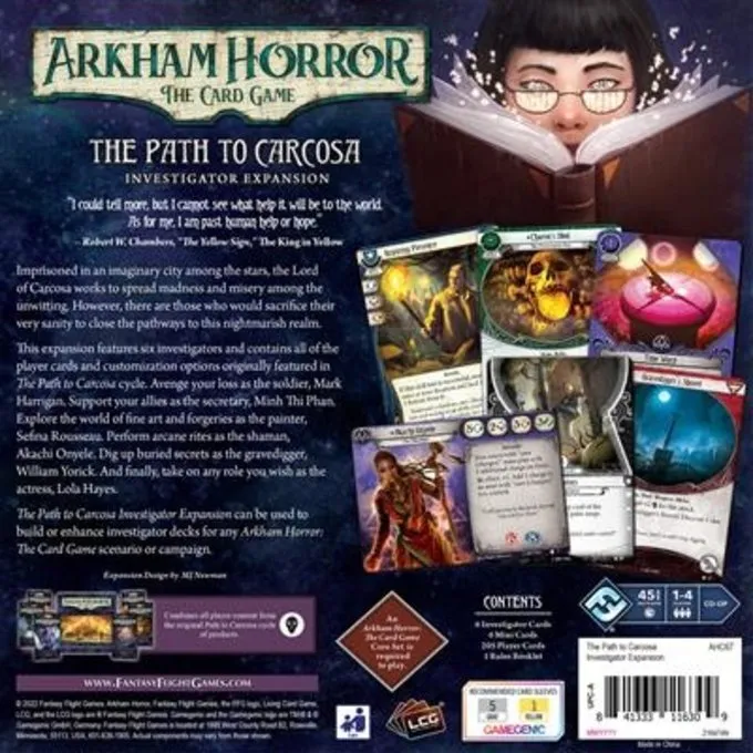FANTASY FLIGHT GAMES Arkham Horror LCG The Path To Carcosa Invest. Exp. 3 FANTASY FLIGHT GAMES Arkham Horror LCG The Path To Carcosa Invest. Exp. - Afbeelding 3