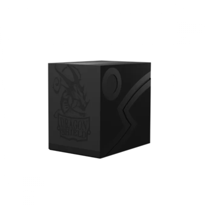 DRAGON SHIELD DECKBOX Double Deck Shell Black/Black 1 DRAGON SHIELD DECKBOX Double Deck Shell Black/Black