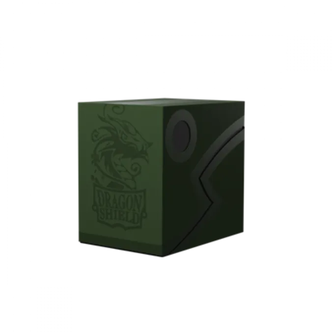 DRAGON SHIELD DECKBOX Double Deck Shell Forest Green/Black 1 DRAGON SHIELD DECKBOX Double Deck Shell Forest Green/Black