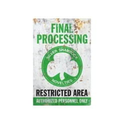 Trick Or Treat Studios Halloween 3: Silver Shamrock Final Processing Metal Sign