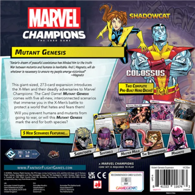 FANTASY FLIGHT GAMES Marvel LCG Champions Mutant Genesis Exp 2 FANTASY FLIGHT GAMES Marvel LCG Champions Mutant Genesis Exp - Afbeelding 2