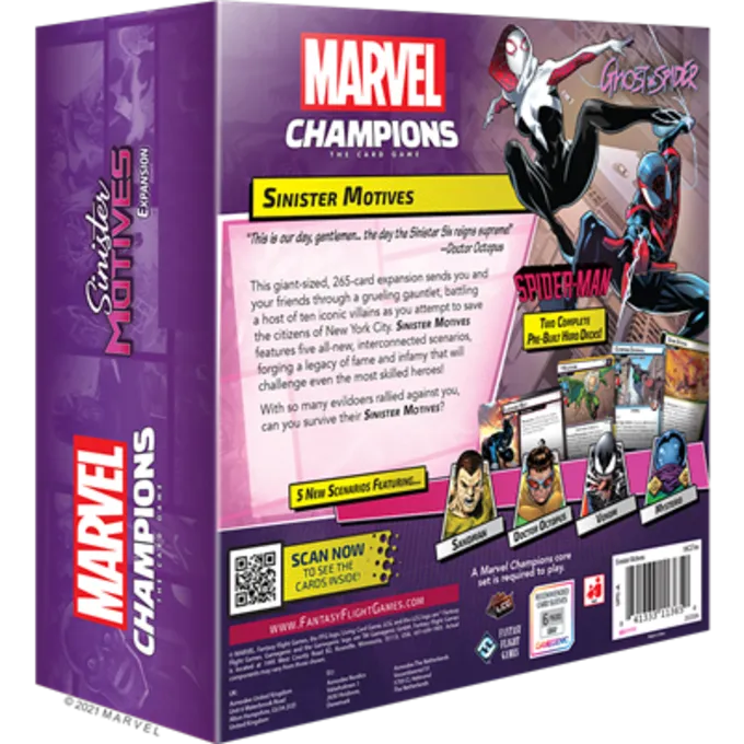 FANTASY FLIGHT GAMES Marvel LCG Champions Sinister Motives Exp 2 FANTASY FLIGHT GAMES Marvel LCG Champions Sinister Motives Exp - Afbeelding 2