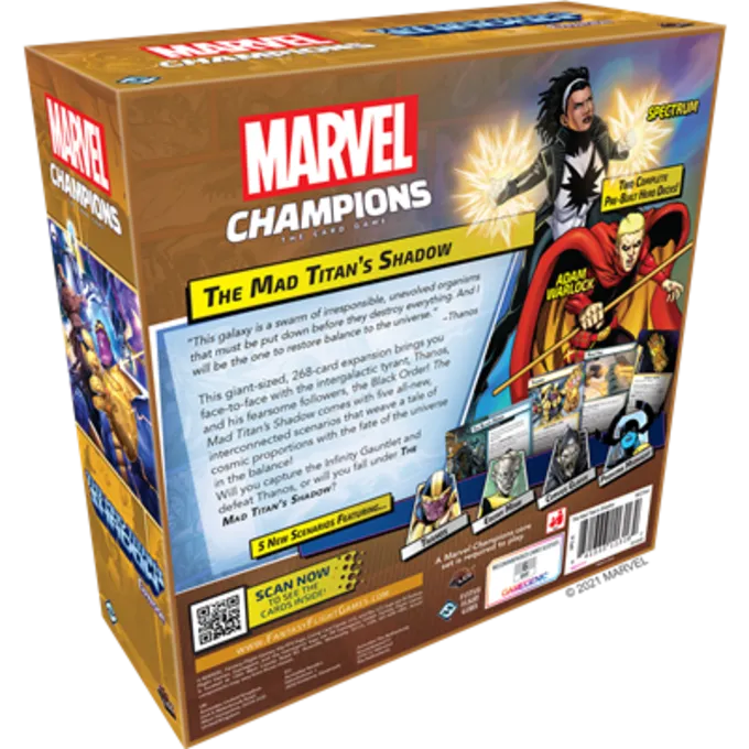 FANTASY FLIGHT GAMES Marvel LCG Champions The Mad Titan's Shadow Exp. 2 FANTASY FLIGHT GAMES Marvel LCG Champions The Mad Titan's Shadow Exp. - Afbeelding 2