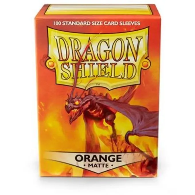 DRAGON SHIELD SLEEVES Dragon Shield MATTE - Orange (100ct) 4 DRAGON SHIELD SLEEVES Dragon Shield MATTE - Orange (100ct) - Afbeelding 4