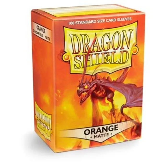 DRAGON SHIELD SLEEVES Dragon Shield MATTE - Orange (100ct) 1 DRAGON SHIELD SLEEVES Dragon Shield MATTE - Orange (100ct)