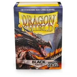 DRAGON SHIELD SLEEVES DS NON-GLARE Matte - Black (100ct) -Kaartspellen Verkoop sleeves ds non glare matte black 100ct 4